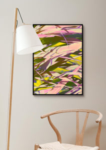 Layered Leaves - Colourful Art Print