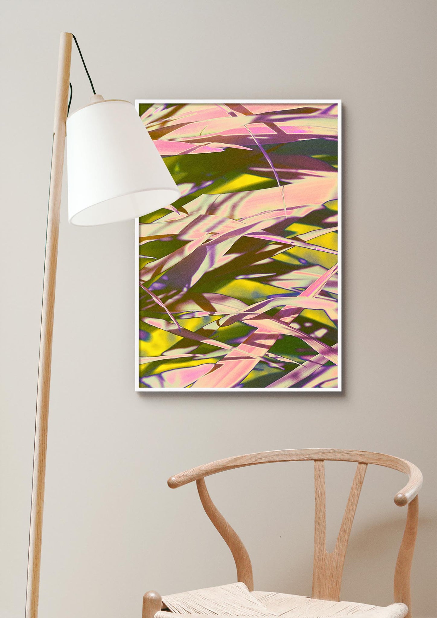 Layered Leaves - Colourful Art Print