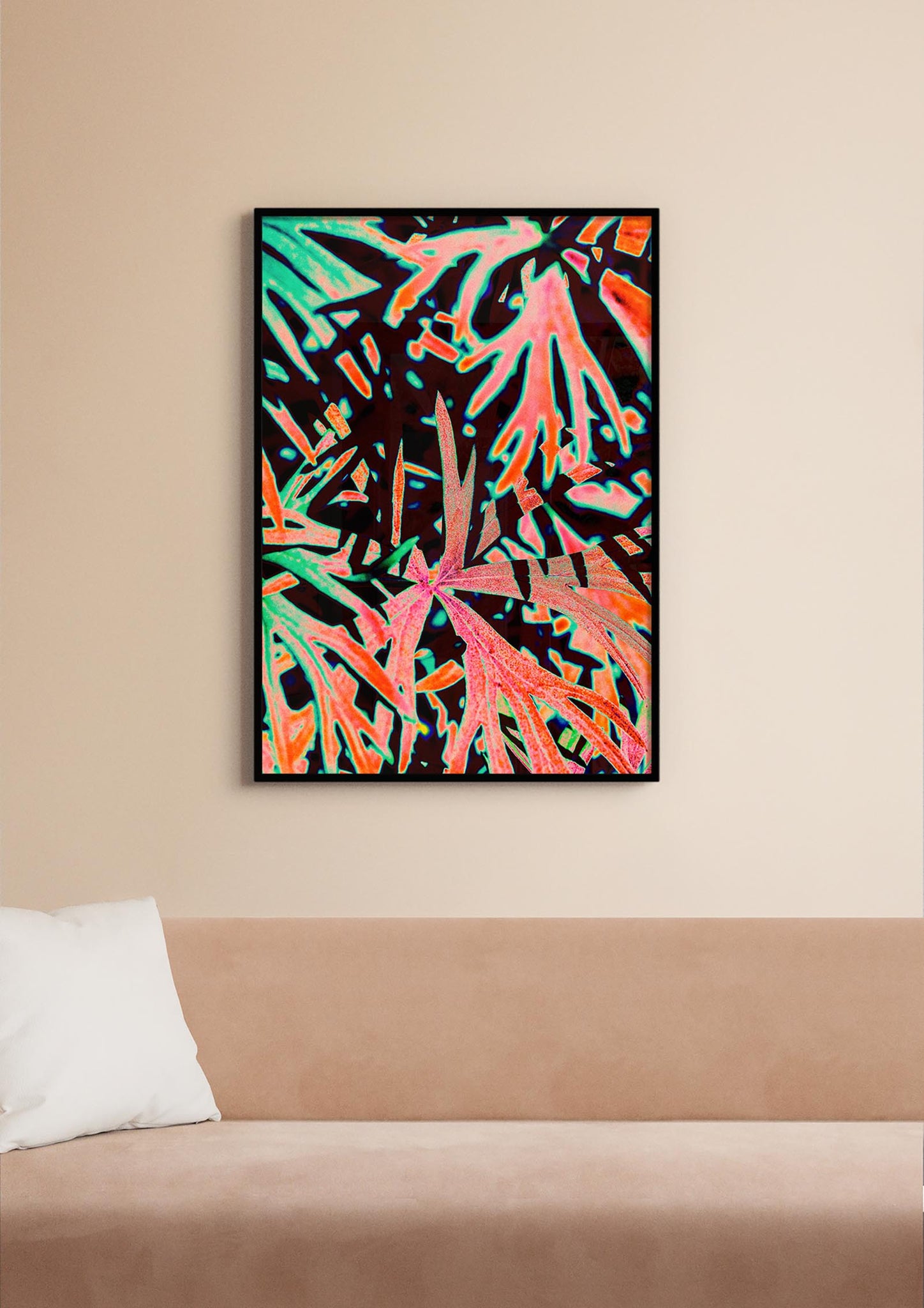 Neon Shrub - Colourful Art Print