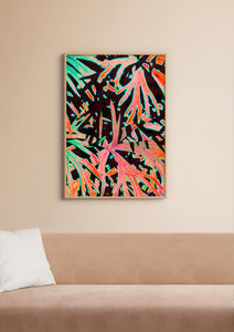 Neon Shrub - Colourful Art Print