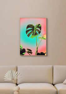 Monstera - Vivid, Colourful Art Print