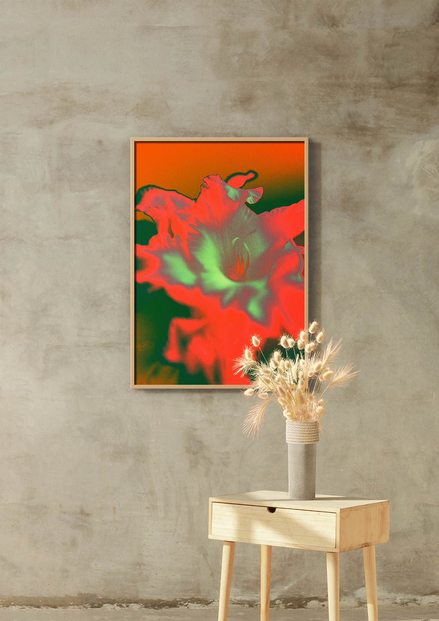 Gladioli - Vivid, Colourful Art Print